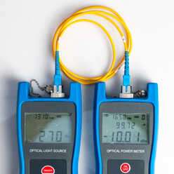 FPM-50 - Fiber Optic Power Meter with FC/SC Adapters for APC/PC/UPC Connectors