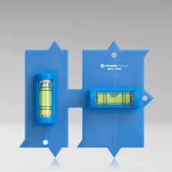 WTL-32M - Wall Box Template & Level for Metal Boxes, 1-Gang and 2-Gang