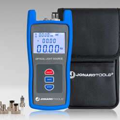 Multi-mode & Single-mode Fiber Optic Light Source with FC/LC/SC (PC/UPC) Adapters