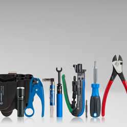COAX Tool Kit with Universal Compression Tool for RG59/6 and CAT/TP Cables