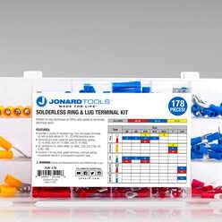 TCK-178 - Solderless Ring and Lug Terminal Kit, 178 Pcs