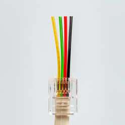RJ11-100 - RJ11 Pass-Through Connectors (Pack of 100)