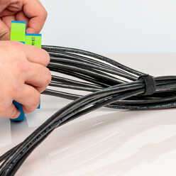 CTS-812/100 - Hook and Loop Cable Tie Strap, 8" x 1/2", Pack of 100