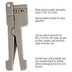 CSR-125 - Compact Cable Slit & Ring Tool, (0 - 0.125")