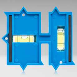 WTL-32M - Wall Box Template & Level for Metal Boxes, 1-Gang and 2-Gang