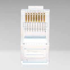 RJ45-R510 - Standard CAT5e RJ45 Connectors for Network Cable (Pack of 10)