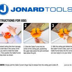 CPF-215 - Cable Funnel Drop Ceiling Protector
