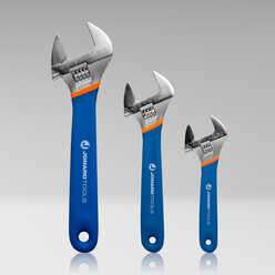 AW-6810 - 3 Piece Adjustable Wrench Set - 6", 8", 10" with Extra Wide Jaws