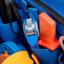 RTB-18 - Professional Rolling Tool Bag, 18 Pockets, 16"