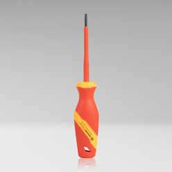 Cabinet Slotted Insulated Screwdriver, 1/8
