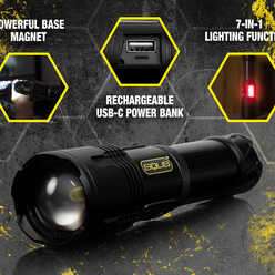 SOL-F1 - SolisΓäó Rechargeable Tactical Flashlight