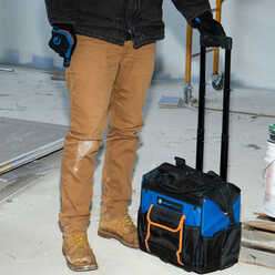 RTB-18 - Professional Rolling Tool Bag, 18 Pockets, 16"