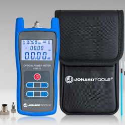 Fiber Optic Power Meter (-70 to +6 dBm) with FC/SC/LC Adapters