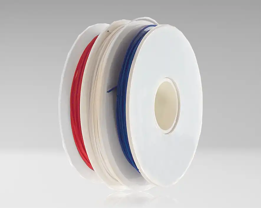 R-30-TRI - 30 AWG Kynar┬« Wire, Red White Blue, 50 ft (Three Rolls)