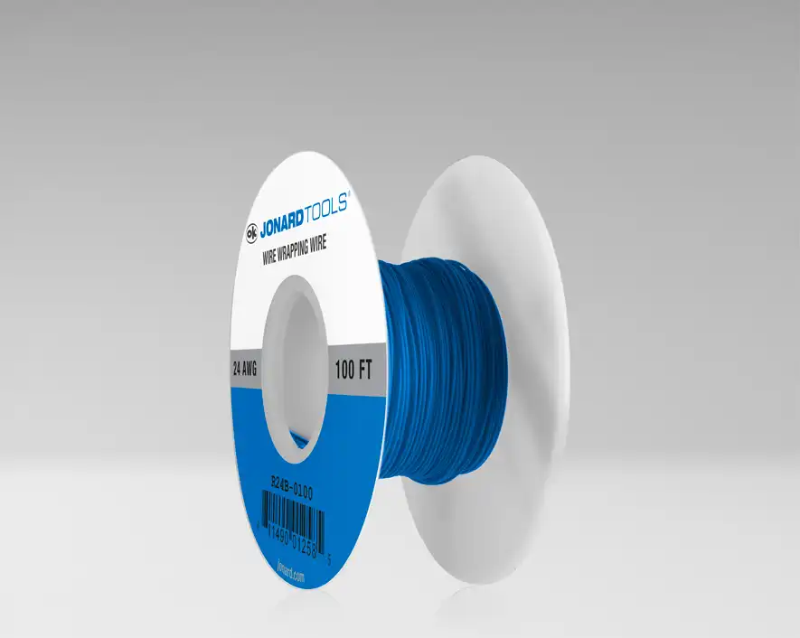 24 AWG Kynar┬« Wire, Blue, 100 ft