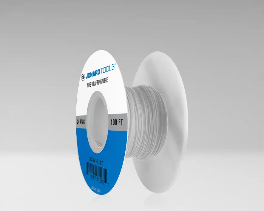 24 AWG Kynar┬« Wire, White, 100 ft