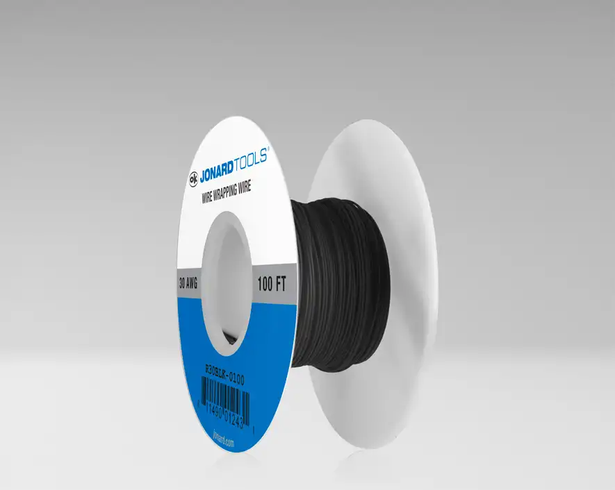R30BLK-0100 - 30 AWG Kynar┬« Wire, Black, 100 ft
