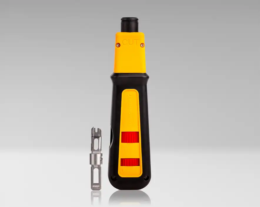 Punchdown Tool with Grip and 66 & 110 Combined Blade