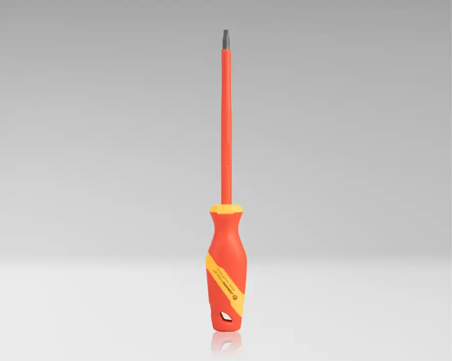 INS-6150 - Cabinet Slotted Insulated Screwdriver, 1/4" x 6"
