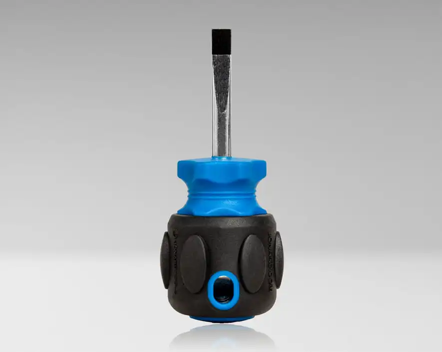 Cabinet Slotted Stubby Screwdriver, 1/4" x 1.5"
