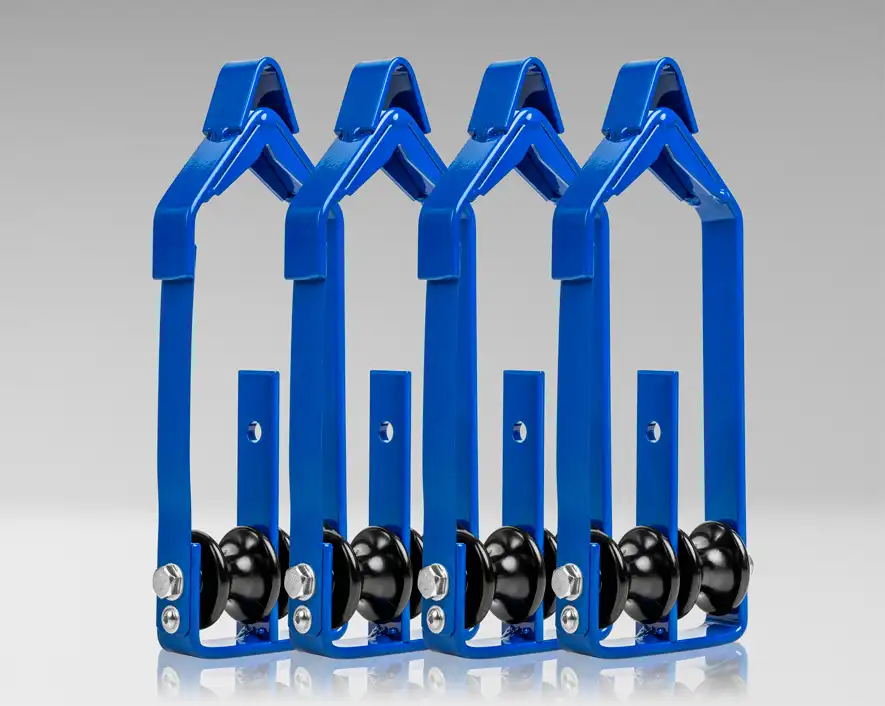 Dual Cable Roller for Cables up to 1" Diameter (Pack of 4)