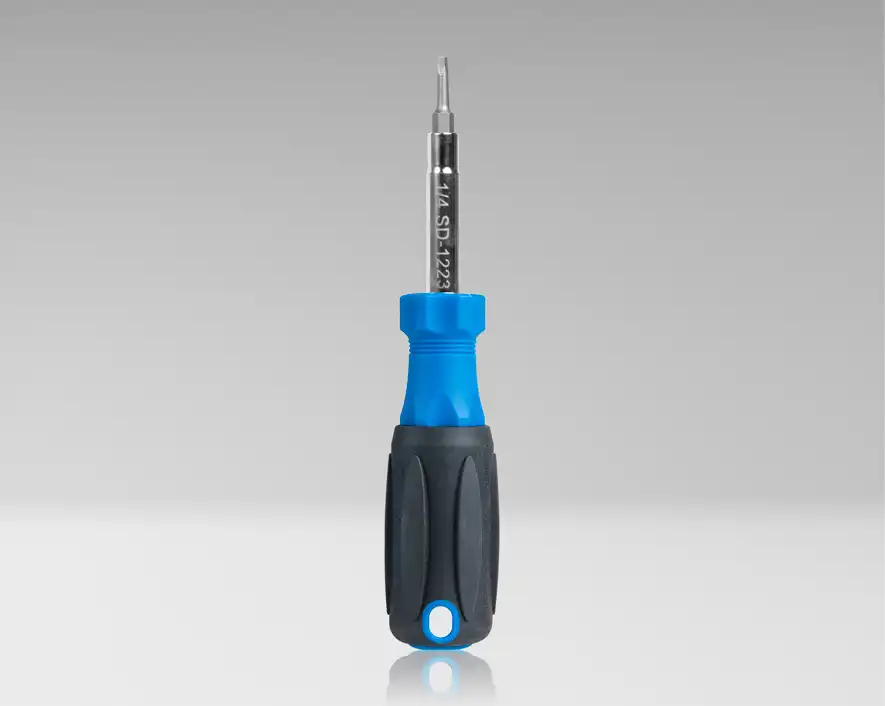6-in-1 Multi-Bit Screwdriver with Phillips, Slotted, Robertson Bits
