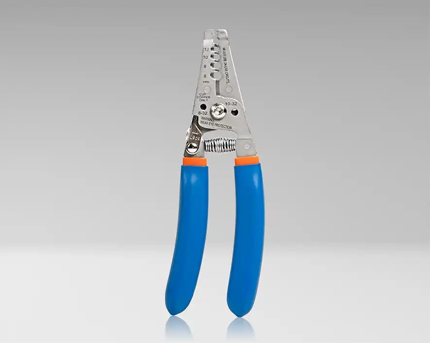 Stainless Steel Curved Wire Stripper, 6-12 AWG