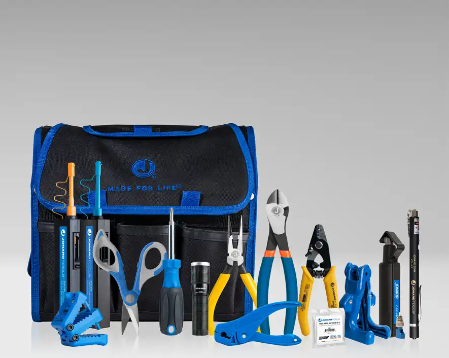 Fiber Prep Kit with Connector Cleaners, Visual Fault Locator+